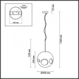 Подвесной светильник Odeon Light Savi  - 5